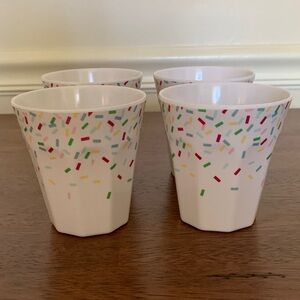 Crate&Barrel White Ice Cream Cups (4)